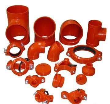 1.5&quot; 3650PS Ductile Iron Fitting 75L 48.3mm Red Round Type Coupling