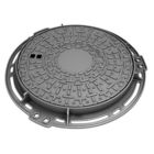 Hinged Type Casting Ductile Iron Manhole Cover , EN124 DN400 Locking Manhole Covers