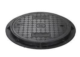 DN400 Road Manhole Cover , Sand Cast Iron Round Manhole Cover