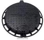 Heavy Duty Fiberglass Composite Manhole Cover , Round Square Recessed Manhole Cover