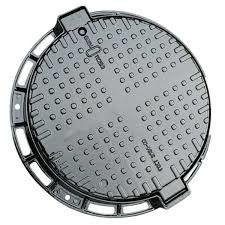 Round Cast Iron Manhole Cover E600 F900 Black Composite Manhole Cover