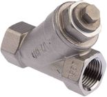 1 /4 -4 Inch 304 CF8M npt thread valve with strainer,stainless steel y strainer