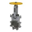 Pneumatic Operated Knife Gate Valve WCB SS304 Pneumatic cylinder Air Control double flange lug Knife Gate Valve