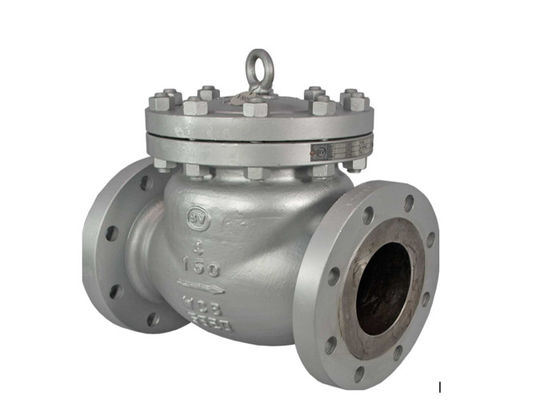 H44H Cast Steel Swing Check Valve Steam High Temperature One Way Flange Check Valve