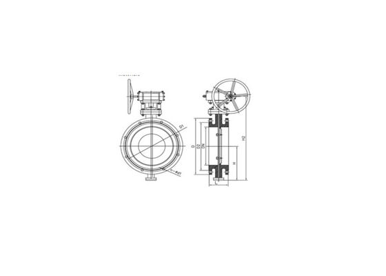 Soft Sealing NBR Wafer Butterfly Valve EPDM Seat SS Butterfly Valve