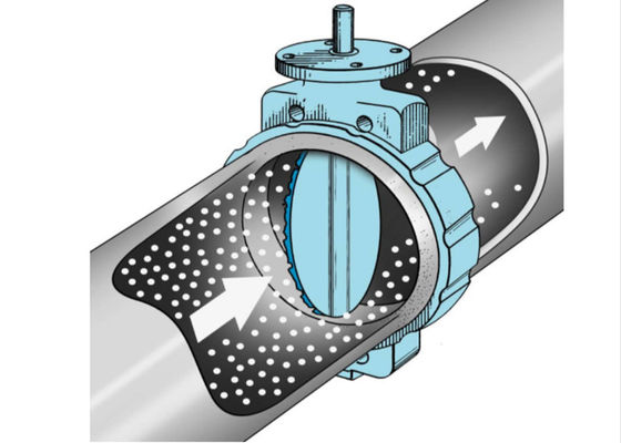 Manual NBR Seats Cast Iron Butterfly Valve / PN16 Butterfly Valve Simple Structure