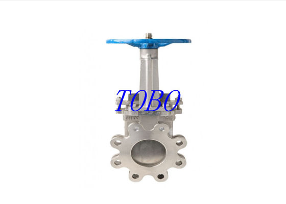 TOBO Durable High Temperature ANSI 150LB Stainless Steel 316 Wafer Knife Gate Valve