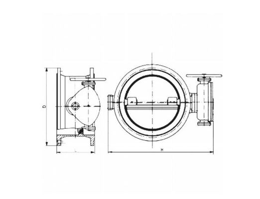 Stainless Steel Wafer Butterfly Valve 304 DN65 PN10 Double Flanged Butterfly Valves