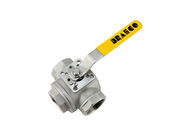 high temperature resistance through manual switch.2PC stainless steel thread 304 ball valve vale