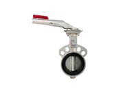 API 609 6 Inch Hand Gear Operated Wafer Lug Type Stainless Steel DN100 Butterfly Valve