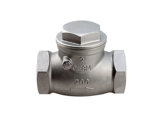 Full Port Stainless Steel Flange Check Valve Metal / Metal Seat BSP Ends 200 Psi