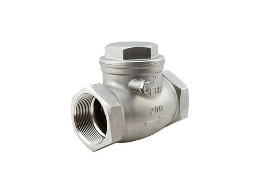 Full Port Stainless Steel Flange Check Valve Metal / Metal Seat BSP Ends 200 Psi