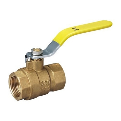 PN16 1-1/2&quot; 600WOG Water Brass Ball Valve Threaded PTFE Seats