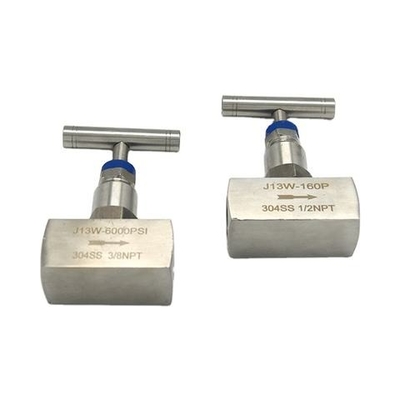 2 Way Gas Stainless Steel 316 High Pressure Oxygen Needle Valve Stainless Steel Bonnet Female Needle Valve