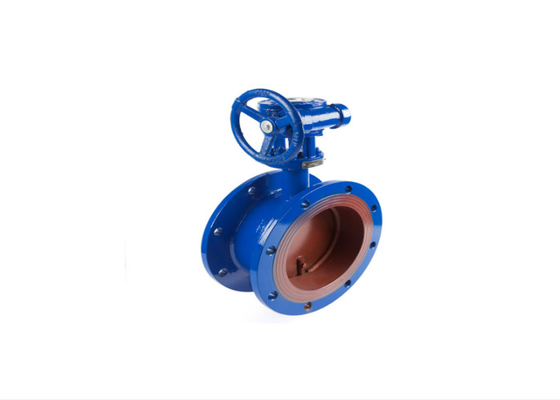 Custom Dn65 Dn800 Plastic PPH Seal Wafer Worm Gear Type Butterfly Valve For Cement Silo