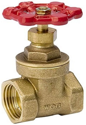 1-1/2&quot; 200 PSI FNPT End Low Lead Brass Gate Valve For Water Oil Or Air