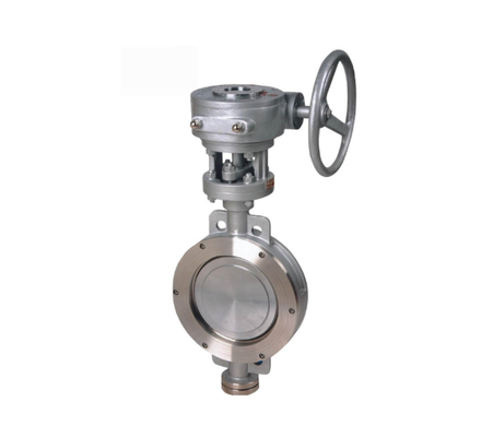 Wafer Butterfly Valve Double Eccentric Cast Steel Stainless Steel PTFE Seal Seat Wafer Butterfly Valve