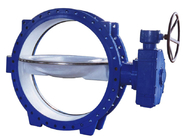 Flanged Type Three Offset Butterfly Valve Stainless Steel 304 Tri Clamp Clover 2&quot; PN16