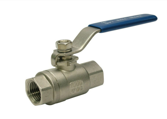 Stainless Steel 304 316L Straight Type Thread BSPT NPT 2 Pieces Ss Ball Valve For Water