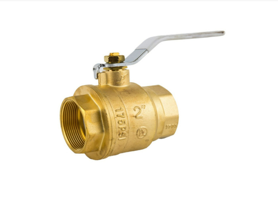 Stainless Steel 2PC Internal Thread Handle Lock Through Water Oil And Gas Ball Valve