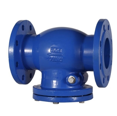 DIN Cast Iron / Steel Lift Double Flanged Ball Check Valve , Non Return Valve