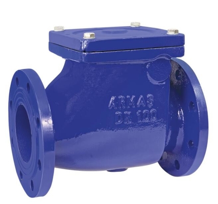 DN100 4 inch PN10 Cast iron flange swing check valve manufacturer with competitive price