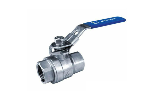 1/2 Inch Ss304 316 Stainless Steel Key Lock Sanitary 2pcs Port Female Thread Steam ball valve